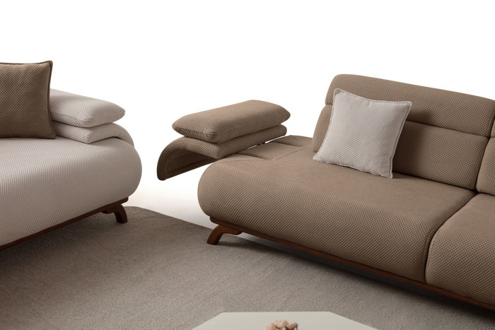 Atelier Del Sofa Bonjo Walnut - Latte